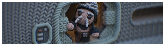 用钩针编织风格再现《曼达洛人》第三季第1集丁·贾伦找安泽尔人修IG-11的情节 ...