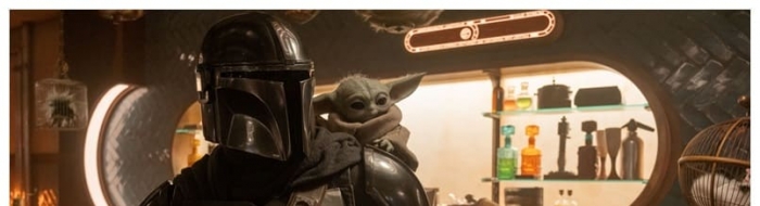 《曼达洛人与古古》新剧照：丁·贾伦与古古在酒吧