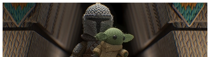 用钩针编织风格再现《曼达洛人》第三季最后一集丁·贾伦正式收养古古为义子的过程 ...